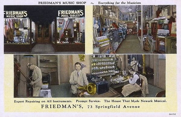 Friedmans Music Shop, Newark, New Jersey, USA