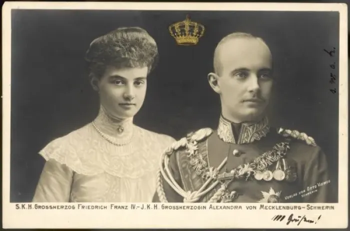 Framed Print : Friedrich Franz Iv / Wife Framed Print : Friedrich Franz Iv / Wife