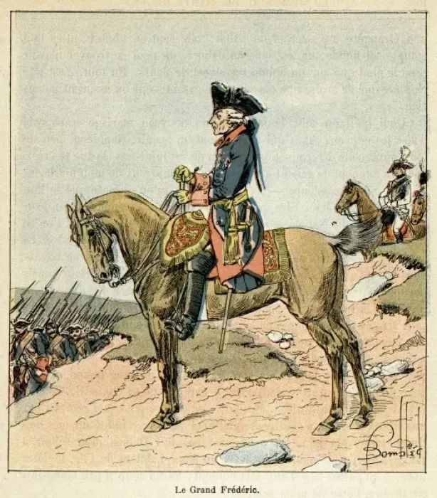 Framed Print : Friedrich II on Horse Framed Print : Friedrich II on Horse