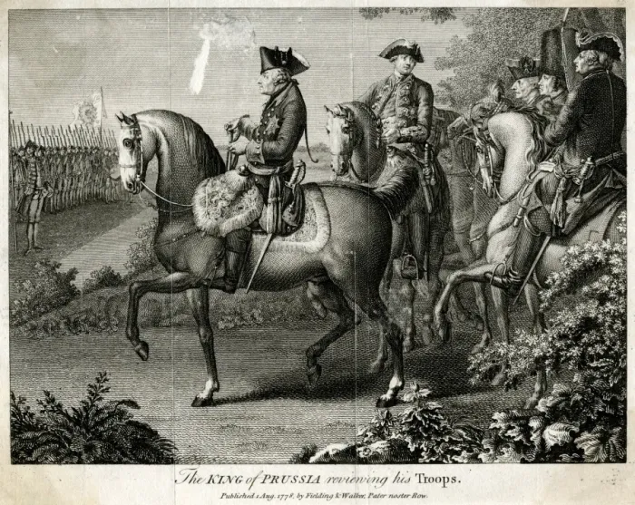 Framed Print : Friedrich II Reviewing Framed Print : Friedrich II Reviewing