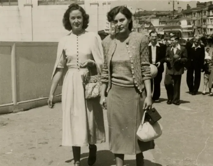 Framed Print : Two friends on holiday in Blackpool, Lancashire Framed Print : Two friends on holiday in Blackpool, Lancashire