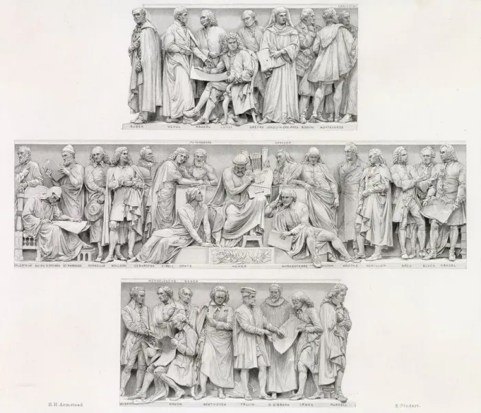 Framed Print : A detail of a frieze. Date: built 1864 - 1876 Framed Print : A detail of a frieze. Date: built 1864 - 1876