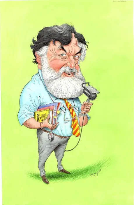 Framed Print : Bill Frindall - Cricket statistician Framed Print : Bill Frindall - Cricket statistician
