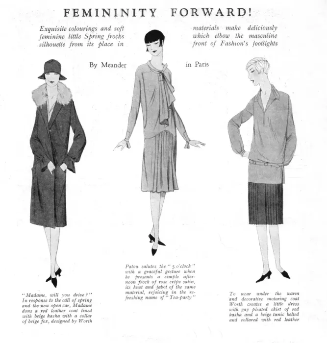Framed Print : Frocks by Worth and Patou, Paris, 1926 Framed Print : Frocks by Worth and Patou, Paris, 1926