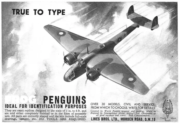 Framed Print : Frog Model Aircraft 1940