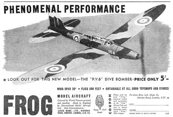 Framed Print : Frog Model Aircraft - FROG P.V.6 Dive Bomber Framed Print : Frog Model Aircraft - FROG P.V.6 Dive Bomber