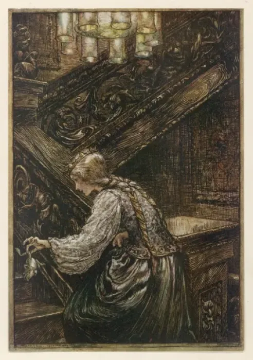 Framed Print : Frog Prince (Rackham) Framed Print : Frog Prince (Rackham)