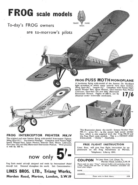 Framed Print : FROG Scale Aircraft Models - FROG Puss Moth Framed Print : FROG Scale Aircraft Models - FROG Puss Moth
