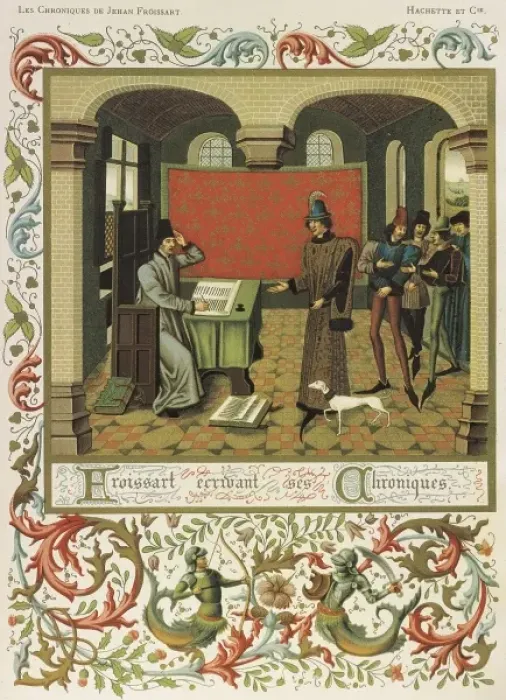 Framed Print : FROISSART, Jean (1333-1410). French chronicler Framed Print : FROISSART, Jean (1333-1410). French chronicler