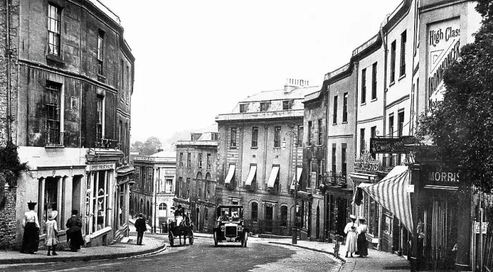 Framed Print : Frome - Bath Street probably 1920s Framed Print : Frome - Bath Street probably 1920s