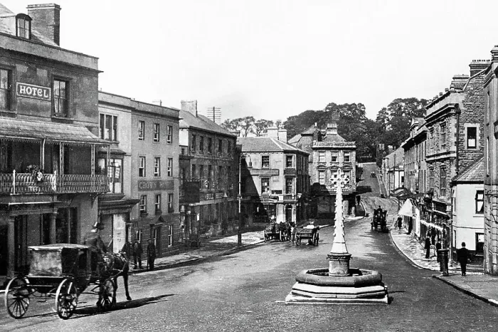 Framed Print : Frome Market Place early 1900s Framed Print : Frome Market Place early 1900s