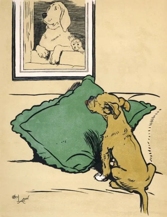 Framed Print : Frontispiece, The Dog Who Wasn t What He Thought He Was Framed Print : Frontispiece, The Dog Who Wasn t What He Thought He Was