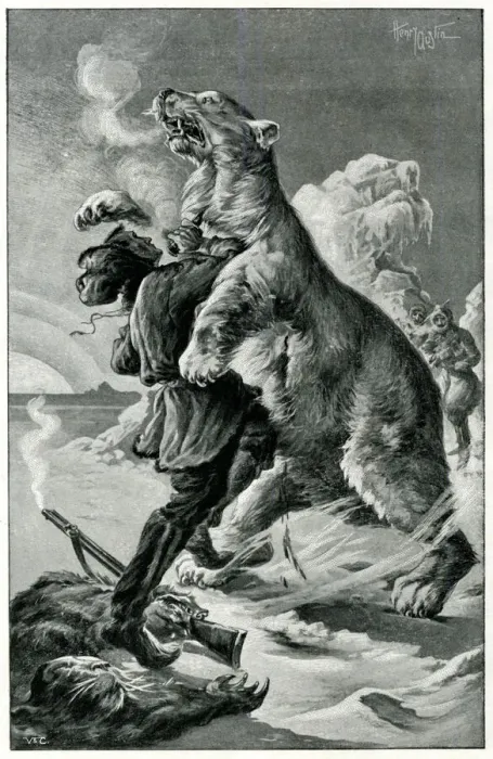 Framed Print : Frontispiece illustration, The Ice Desert, by Jules Verne Framed Print : Frontispiece illustration, The Ice Desert, by Jules Verne