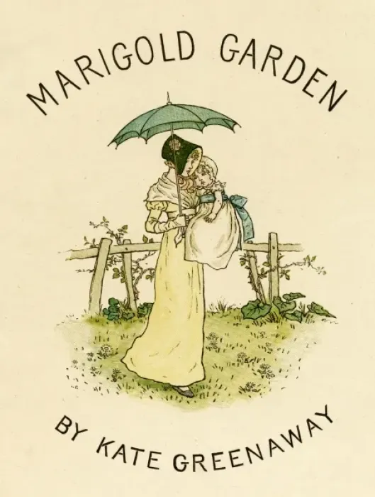 Framed Print : Frontispiece, Marigold Garden by Kate Greenaway Framed Print : Frontispiece, Marigold Garden by Kate Greenaway
