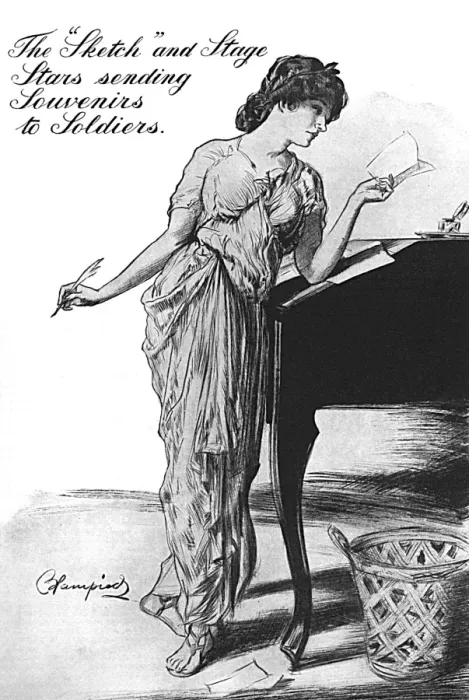 Framed Print : Frontispiece, Sketch magazines stars messages to soldiers Framed Print : Frontispiece, Sketch magazines stars messages to soldiers
