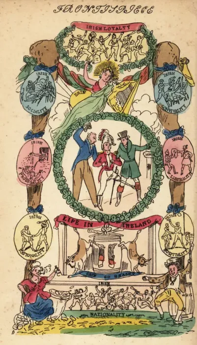 Framed Print : Frontispiece with vignettes and medallions Framed Print : Frontispiece with vignettes and medallions
