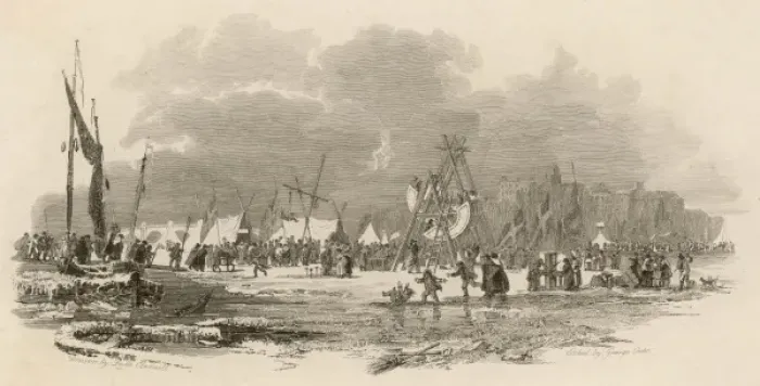 Framed Print : Frost Fair / Thames / 1814 Framed Print : Frost Fair / Thames / 1814