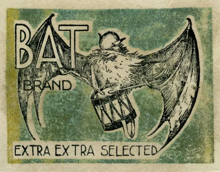 Framed Print : Fruit Label -- Bat Brand Framed Print : Fruit Label -- Bat Brand