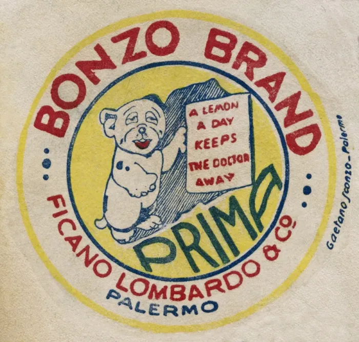 Framed Print : Fruit Label -- Bonzo Brand lemons Framed Print : Fruit Label -- Bonzo Brand lemons
