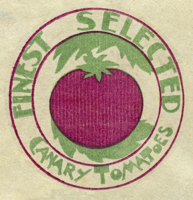Framed Print : Fruit Label -- Canary Tomatoes Framed Print : Fruit Label -- Canary Tomatoes