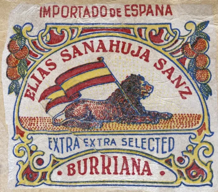 Framed Print : Fruit Label -- Spanish oranges Framed Print : Fruit Label -- Spanish oranges