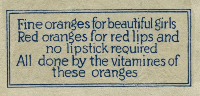 Framed Print : Fruit Label -- text Framed Print : Fruit Label -- text