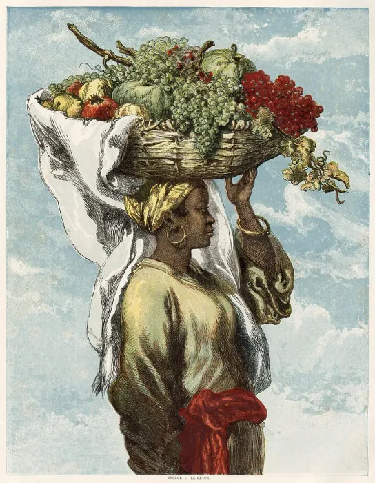 Framed Print : A Fruit Market in Rio de Janeiro by Sir John Gilbert Framed Print : A Fruit Market in Rio de Janeiro by Sir John Gilbert