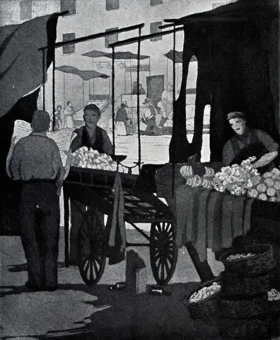 Framed Print : Fruit Stall Traders Framed Print : Fruit Stall Traders