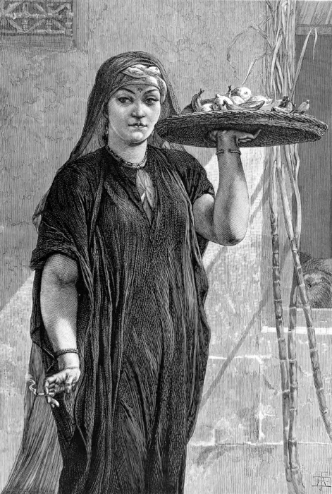 Framed Print : A Fruit-Woman of Cairo