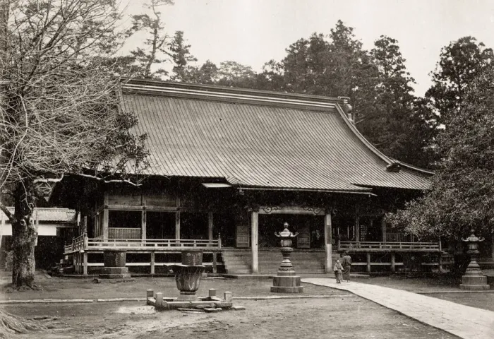 Framed Print : Fujisawa temple on the Tokaido Japan 1870 s Framed Print : Fujisawa temple on the Tokaido Japan 1870 s