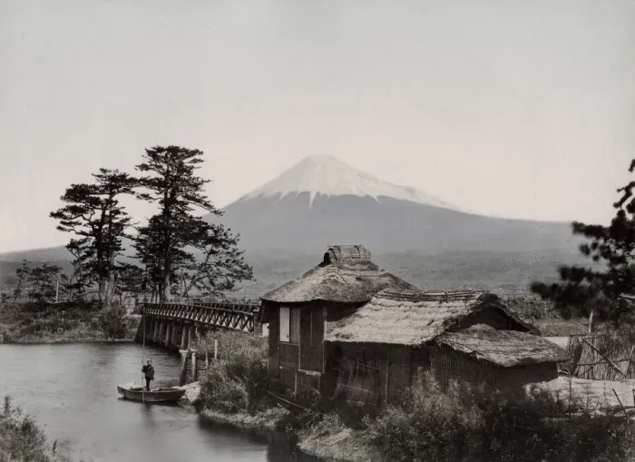 Framed Print : Fujiyama from Kawaibashi bridge on the Tokaido Framed Print : Fujiyama from Kawaibashi bridge on the Tokaido