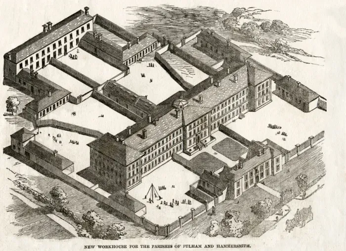 Framed Print : Fulham and Hammersmith workhouse, London Framed Print : Fulham and Hammersmith workhouse, London