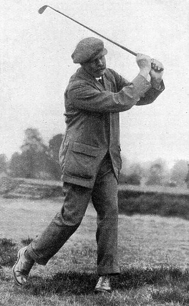 Full-iron shot - golfer James Braid in action