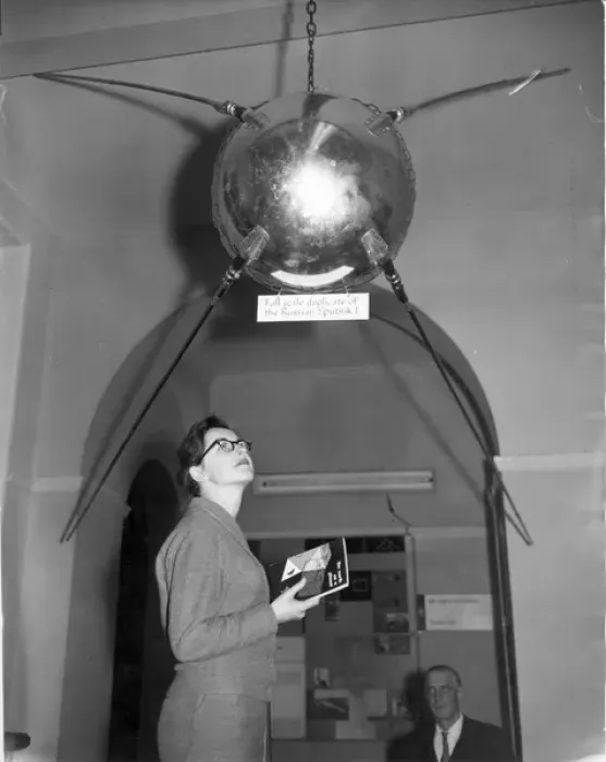 Framed Print : A full-scale replica of Sputnik I Framed Print : A full-scale replica of Sputnik I