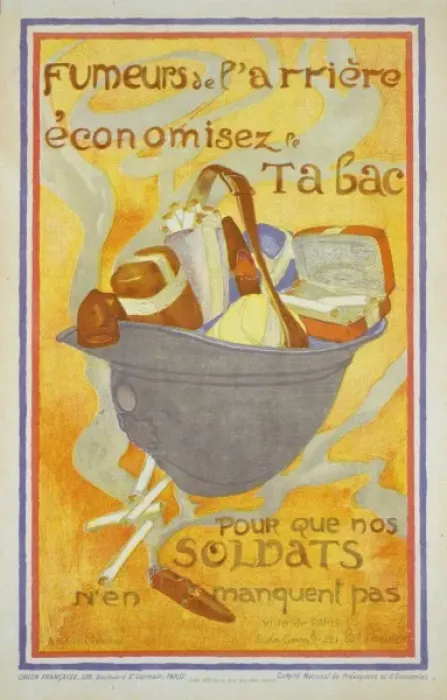 Framed Print : Fumeurs de l arriere economisez le tabac pour que nos soldat Framed Print : Fumeurs de l arriere economisez le tabac pour que nos soldat