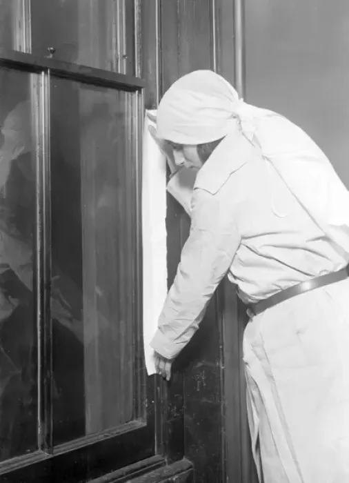 Framed Print : Fumigating a Room Framed Print : Fumigating a Room