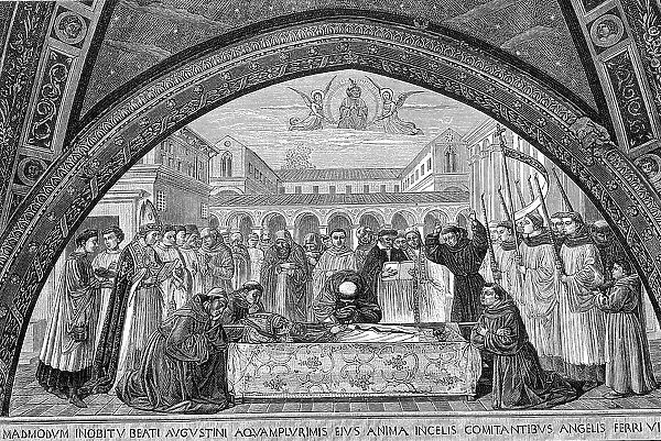 Funeral Augustine 354 430 Saint Bishop Hippo