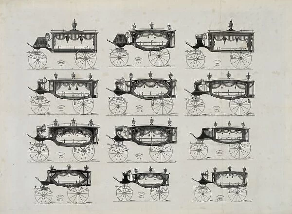 Funeral cars nos. 1-12