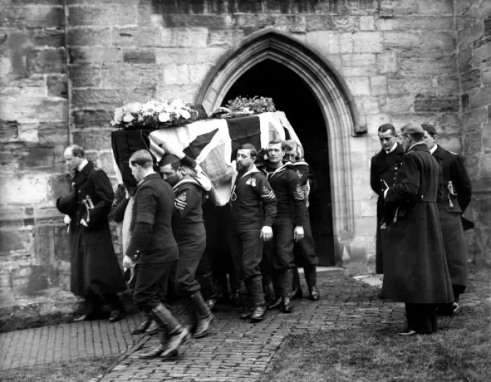 Framed Print : Funeral of Commander Gathorne-Hardy Framed Print : Funeral of Commander Gathorne-Hardy