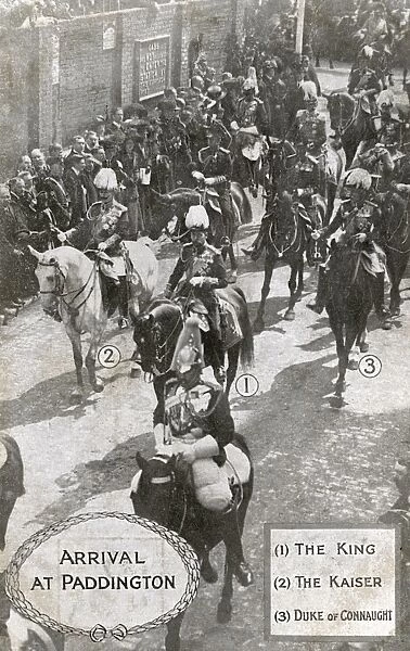 Funeral of Edward VII - George V rides alongside the Kaiser