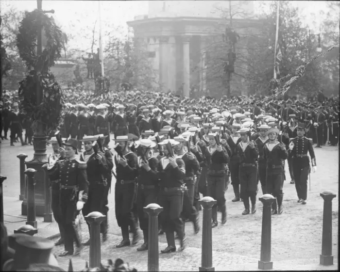 Framed Print : Funeral of Edward VII - Naval Contingent Framed Print : Funeral of Edward VII - Naval Contingent