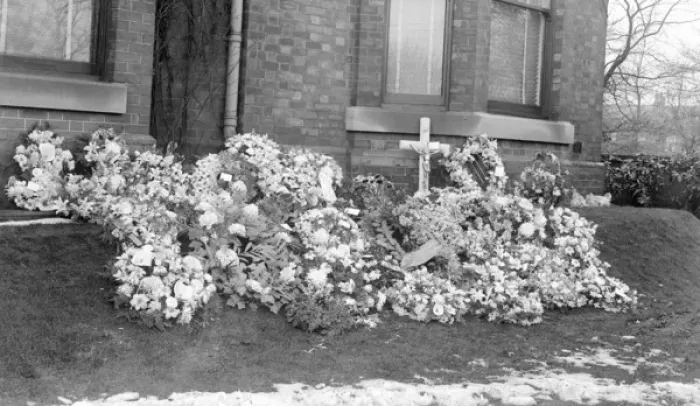 Framed Print : Funeral Flowers Framed Print : Funeral Flowers