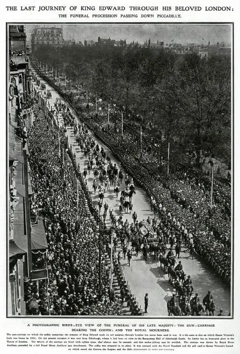 Framed Print : Funeral of King Edward VII 1910 Framed Print : Funeral of King Edward VII 1910