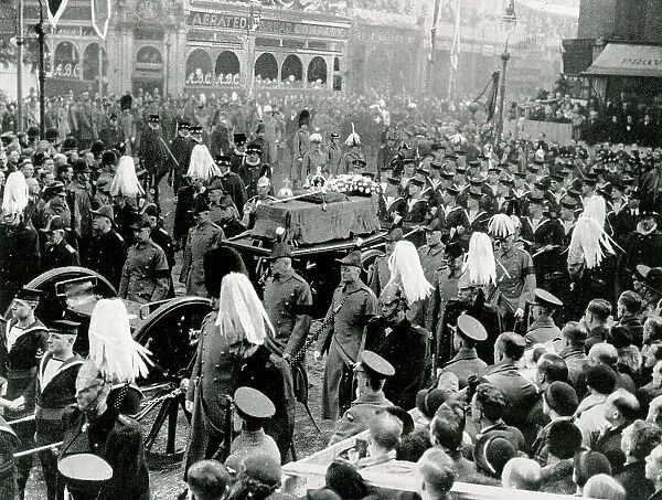 Funeral of King George V, near Paddington Station