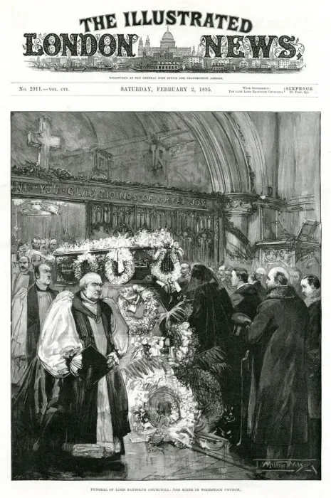 Framed Print : Funeral of Lord Randolph Churchill 1895 Framed Print : Funeral of Lord Randolph Churchill 1895