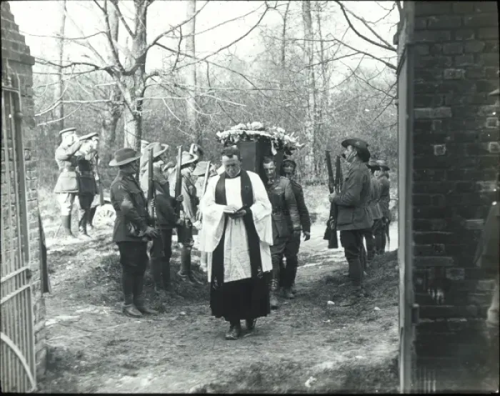 Framed Print : The funeral of Manfred von Richthofen at Bertangles Cemetery Framed Print : The funeral of Manfred von Richthofen at Bertangles Cemetery