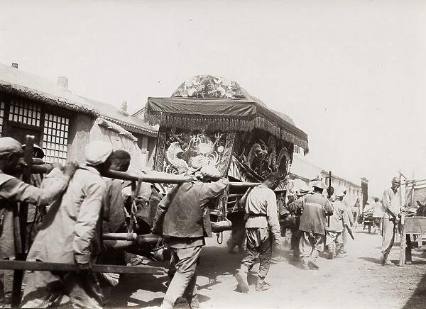 Funeral procession Chinese manadarin, Peking, Beijing, China