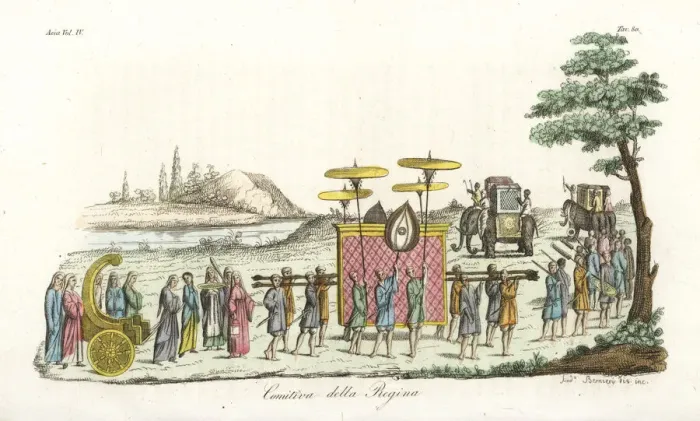 Framed Print : Funeral procession and cortege for a queen Framed Print : Funeral procession and cortege for a queen
