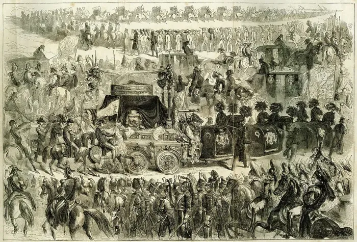 Framed Print : Funeral procession of the Duke of Wellington, London Framed Print : Funeral procession of the Duke of Wellington, London