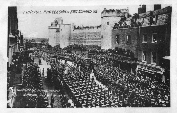 Framed Print : The funeral procession of King Edward VII Framed Print : The funeral procession of King Edward VII